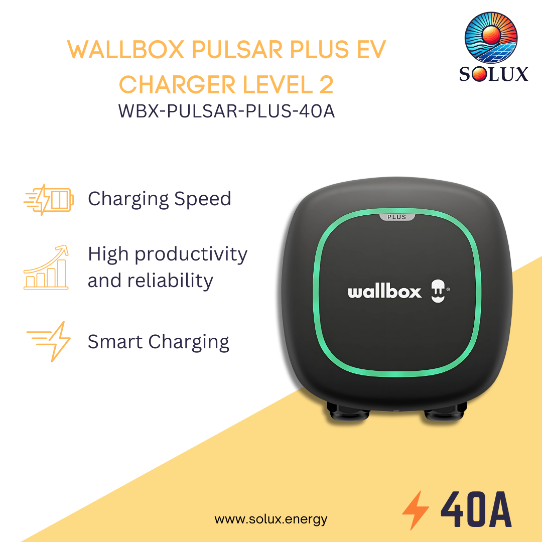 This is an image of Wallbox Pulsar Plus PULSAR-PLUS-40A EV Charger Level 2 (40A)